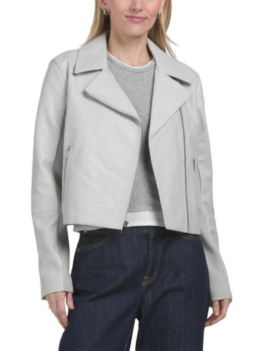 THEORY Leather Moto Jacket